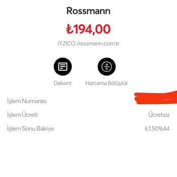 Rossmann Siparişim Gözükmüyor. Param Çekildi Ama Siparişim Yok