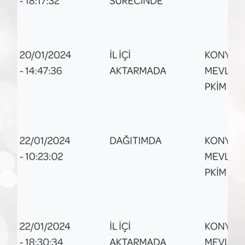 PTT Kargo Mevlana Pkim Şubesi Kargoyu Getirmiyor