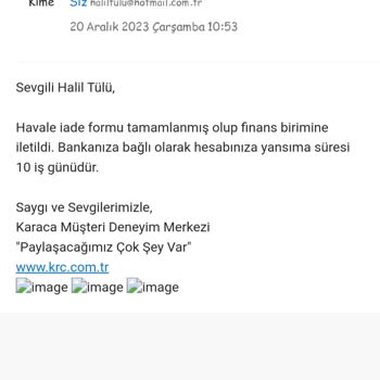 Karaca Züccaciye Karaca Para İadesini Yapmadı