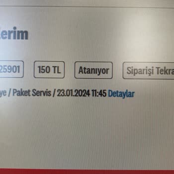 KFC Libadiye Şubesi Sipariş Gelmedi