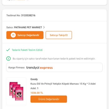 Patihane Trendyol Tedarik Diye Müşteri Oyalıyor
