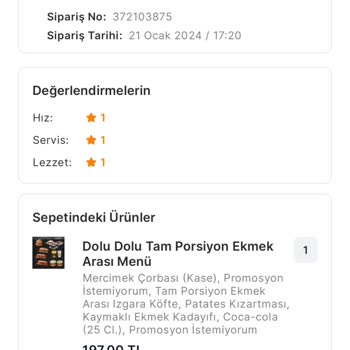 Migros Yemek Müşteri Odaklı Değil