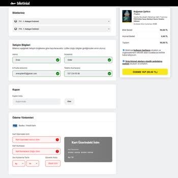 Biletinial Sitesi Puanları Kullandırtmıyor