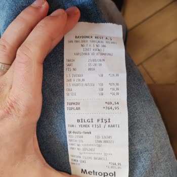41burda AVM Baydöner Kötü Hizmeti