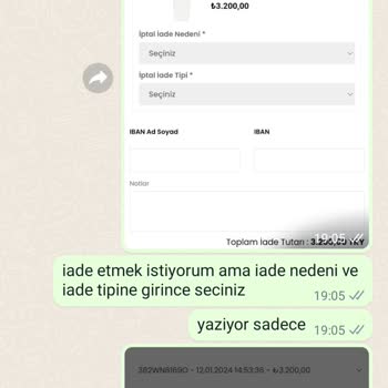 Deep Atalier Ürün İade Etmiyor