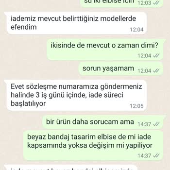 Deep Atalier Ürün İade Etmiyor