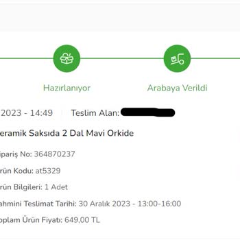 ÇiçekSepeti Çiçek Siparişinin Eksik Gelmesi