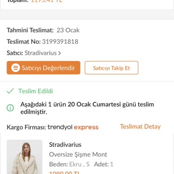 Kötü Kokan Mont Stradivarius