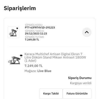 Karaca Züccaciye İade Reddi Epttavm