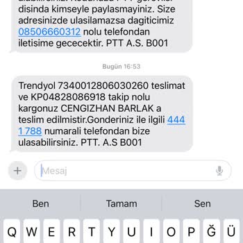 PTT Kargo Kargomu Getirmedi Ama Teslim Edildi Görünüyor