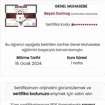 Global Enstitüsü Sertifika