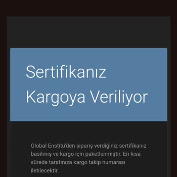 Global Enstitüsü Sertifika