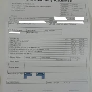 Divanev Mobilya Mağazasından Aldığım Yatak Odası Takımının Teslimat Gecikmesi