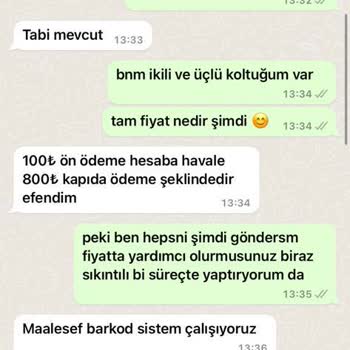 Yenibihava (İnstagram) Koltuk Örtüsü Aldım Defolu Gönderdiler