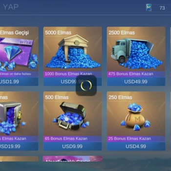 Mobile Legends Elmas Yükleme Sorunu Para Birimi