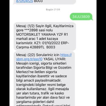 Çarpma Yazan Hasar Kaydıma 42889 TL Tramer Eklenmiştir Lütfen Çözüm