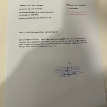 Çarpma Yazan Hasar Kaydıma 42889 TL Tramer Eklenmiştir Lütfen Çözüm