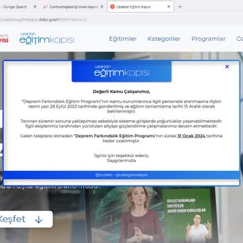 Uzaktan Eğitim Kapısı (CBİKO) Uzaktan Eğitim Kapısının Eksiklikleri