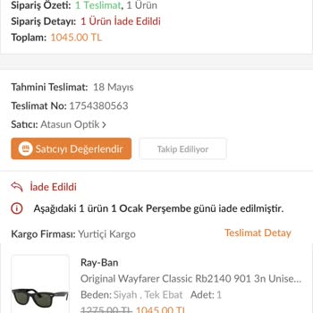 Trendyol Garanti Kapsamında Sorulmadan İade Yapılması