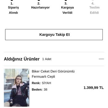Koton Siparişimin Tarafıma Ulaşmaması