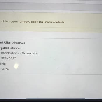 İdata Almanya Vize Randevusu Bulunamıyor