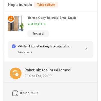 Hepsiburada Ürün Teslim Edilmedi