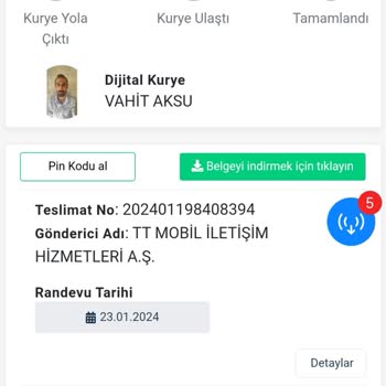 Dijital Kurye İletişimsizlik Ve Sim Kartı Teslimat Sorunu