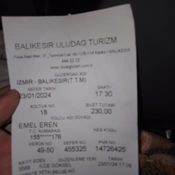 Uludağ Turizm Uludağ Firması Yolcu Şikayeti