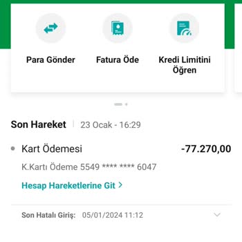 Garanti BBVA Yanlış Kart Ödemesi Mağduriyeti