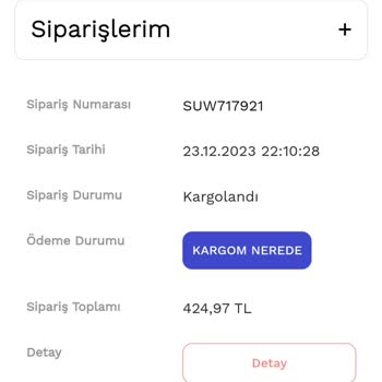 Suwen Gönderilmeyen Ve 1 Ay Sonra İptal Edilen Kargo