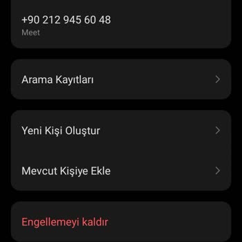 0212 945 60 48 Arama Geldi