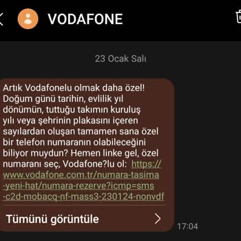Kullanıcısı Olmadığım Vodafone'den Sürekli Mesaj Geliyor!