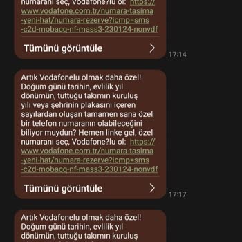 Kullanıcısı Olmadığım Vodafone'den Sürekli Mesaj Geliyor!