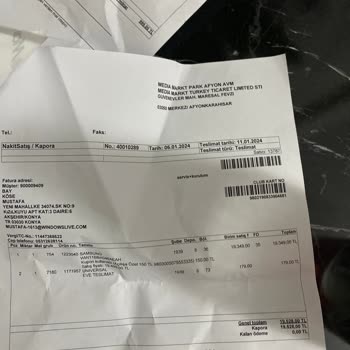 Media Markt Afyon Park Ürünü Bahsedilen Tarihte Teslim Etmeme
