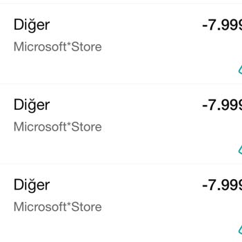 Microsoft Store Şüpheli İşlem
