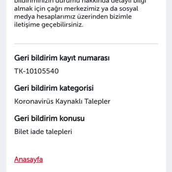 Anadolu Jet Geri Bildirim Sorunu