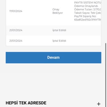 Hepsitekadresde.com Ürün İptal Ettiler Para İadesi Yapmıyorlar