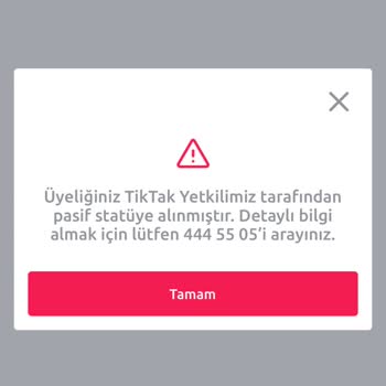 TikTak Kirala Hesabım Bilmeden Pasife Geçti Haberim Yok