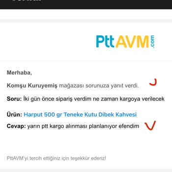 Komşu Kuruyemiş İsimli Firma Tarafından Oyalandım.