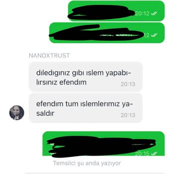 Nanoxtrust Para Çekimi İçin Para İsteniyor