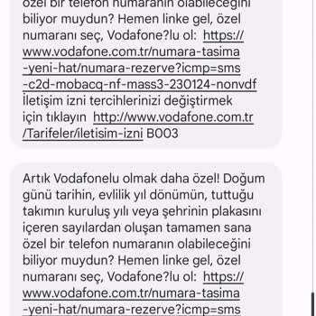 Vodafone Net Sürekli SMS Atıyor