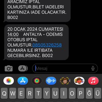 Obilet Firmasından İade Edilmeyen Ücret