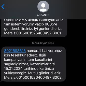 Akbank Chip Parasını Yatırmıyor