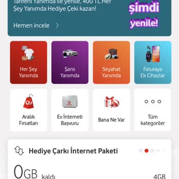 Vodafone Hızla Eriyen İnternet Paketim Ve Yaşadığım Mağduriyet