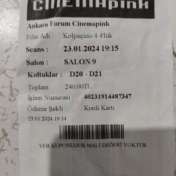 Cinema Pink Salon Soğuk Ve Kirli Müdür İlgisiz Para İadesi Yapmadı