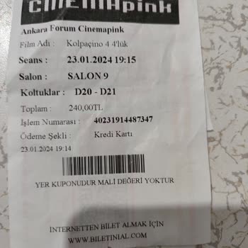Cinema Pink Salon Soğuk Ve Kirli Müdür İlgisiz Para İadesi Yapmadı
