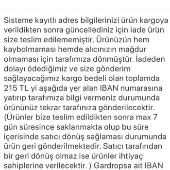 Gardrops Ürünümü Kaybetti Ve Benim İznim Olmadan İadem Gerçekleşti!