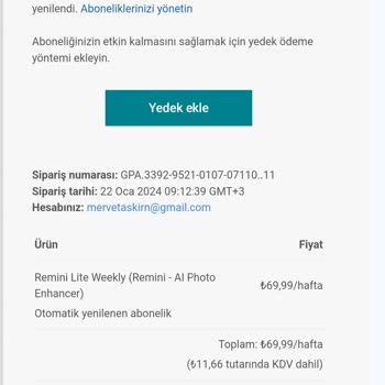 Remini İzinsiz Para Çekme