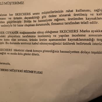 Skechers Ürünün Arkasında Durmuyor
