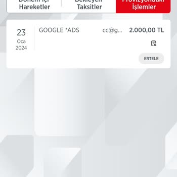 Google AdSense Google*ADS'nin Bilgim Dışında Kartımdan Para Çekmesi